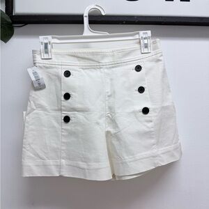 Wilfred Aubine White Oak Sailor-Style Button Shorts